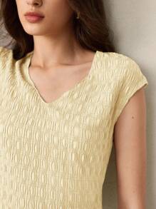 BizChic 2025 秋冬新款 V 领露肩纹理针织女上衣，现代优雅都市商务休闲办公装，适合约会、派对、郊游、机场、浪漫乡村音乐会、韩式、机场、婚礼嘉宾、生日、万圣节、圣诞节