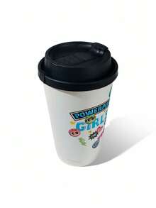 THE POWERPUFF GIRLS X SHEIN Blossom, Bubbles, Buttercup Pattern Paper Cup - Multicolor - View 5