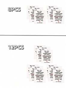 4Pcs/8Pcs/12Pcs/ Funny Birthday Wine Bottle Label For Him Elder, Rude Birthday Wine Stickers For Dad And Grandpa, Wine Bottle Stickers For Party Decoration - Multicolor - View 6