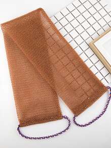 1pc African Nylon Exfoliating Bath Towel, Soft And Scrub, Nylon Bath Towel For Exfoliating And Bubble Foaming, Bathroom Accessories Home Bathroom Decor Summer - Multicolor - View 10