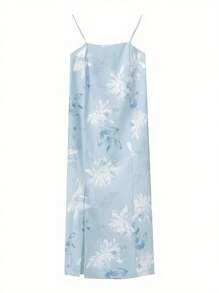 Irokai 日本女士印花传统和服浴衣两件套，夏季节日 - 藍色 - 查看 4