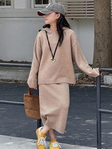 Hapijoa 女童针织毛衣套装，秋季