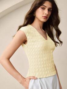 BizChic 2025 秋冬新款 V 领露肩纹理针织女上衣，现代优雅都市商务休闲办公装，适合约会、派对、郊游、机场、浪漫乡村音乐会、韩式、机场、婚礼嘉宾、生日、万圣节、圣诞节