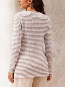 Boho Mama 休闲宽松舒适透气孕妇长袖T恤，百搭日常穿着，秋季乡村音乐会波西米亚风可爱上衣