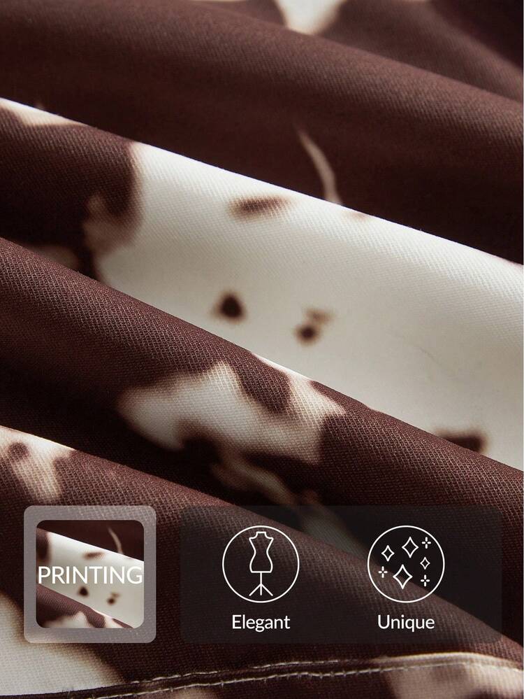 Women's Casual Chic Animal Print Camo Short Jacket, Long Sleeve Motorcycle Outerwear For Autumn