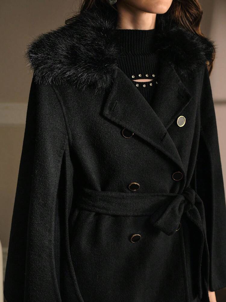 WOOL BELTED OVERCOAT