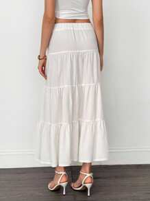 SHEIN Tall Damen Lässig Resort mehrschichtiger Kuchen-Stil Rock, geeignet für Sommer, Urlaub