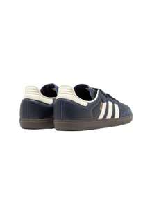 Adidas Samba Women's Casual Athletic Shoes Heritage Flexible Rubber Outsole Casual Weekend Walking White ID2056 - Night Navy / Cream White / Gum - View 5