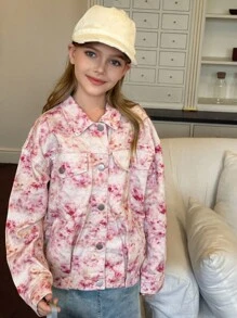 Hapijoa Tween Girls Daily Casual Denim Jacket And Coat