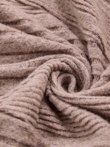 SHEIN فستان أمومة كاجوال بأكمام طويلة وأزرار - كاكي - مشاهدة 3