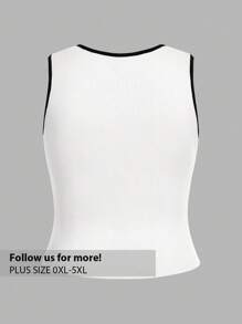 SHEIN Privé Plus Size Color Block Casual Camisole Tank Tops, Multi-Pack For Summer - Multicolor - View 4