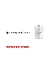 分配器支架，10 盎司透明塑料罐套装，用于浴室存储和整理，梳妆台化妆品收纳盒家居浴室装饰浴室收纳秋季装饰化妆品收纳盒返校 - 3pcs transparent - 查看 7