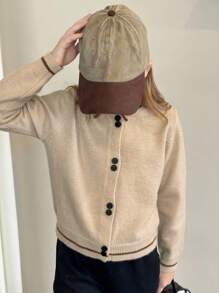 DAZY Tween Girls Cardigan Fall/Winter - Apricot - View 6