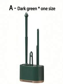 4-Piece Wall-Mounted Toilet Brush Set - No Blind Spot Bathroom Cleaning Tool With Detachable Holder, Light Luxury Bath Accessories For Modern Home (4-In-1 Hygienic Design) Bathroom Decor Summer