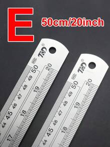 Double règle en acier inoxydable, règle métrique, outils de mesure de précision, fournitures scolaires et de bureau