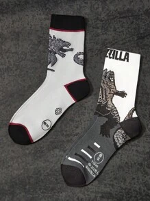GODZILLAxKONG X SHEIN Herren Crew Socken