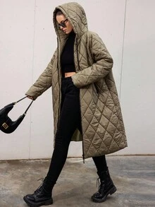 Aveloria Modichic 加大码羽绒服，时尚连帽秋冬女装