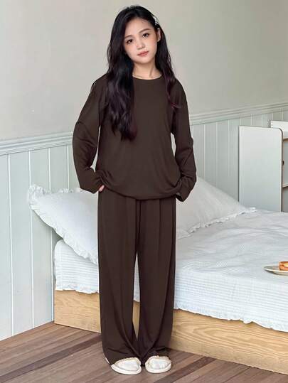 DAZY 青少年女孩休闲家居服睡衣，秋季