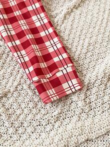 2 件套少女可爱狗狗印花长袖上衣和紧身裤睡衣套装