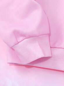 My Little Pony X SHEIN 2 件套青少年女孩字母和卡通图案圆领长袖运动衫和短裤套装 - 彩色 - 查看 6