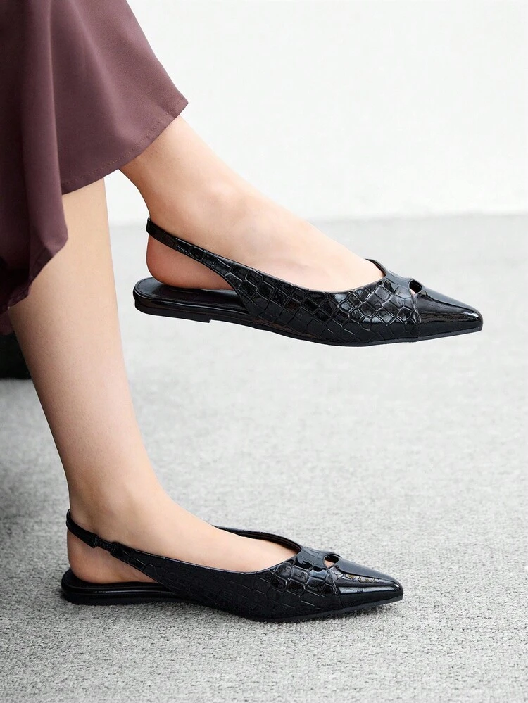 CUCCOO BIZCHIC Ballerines femme minimalistes à bout pointu, mode décontractée et polyvalente