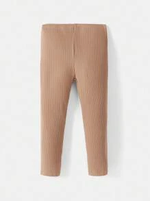 SHEIN 秋冬时尚可爱少女打底裤 - 黑色 - 查看 9