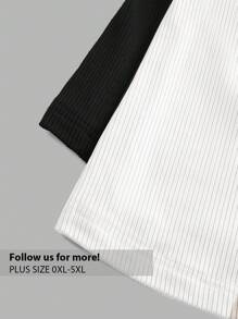 SHEIN Privé Plus Size Color Block Casual Camisole Tank Tops, Multi-Pack For Summer - Multicolor - View 3