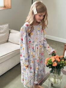 Hapijoa Tween Girls Casual Home Clothes Pajamas, Fall - Grey - View 4