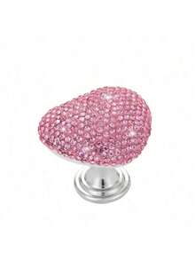 1 pieza Botón de inodoro con brillo para mujeres con uñas largas, decoración de baño de verano