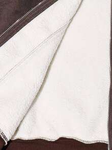 SHEIN Tween Boys' Casual Turndown Collar Zip-Up Long Sleeve Thermal Lined Winter Parka Jacket, Suitable For Commuting, School, Casual, Travel, Sports, Autumn/Winter, Black Winter Autumn Boys Boy Kids Boys Kids Boy Tween Boys Fall - Grey - View 7