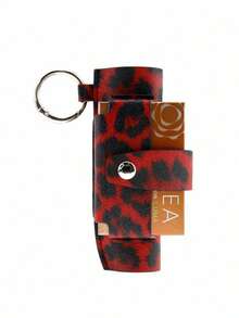 1 件时尚豹纹皮革保护套，适用于 IQOS Iluma One 保护套，适用于 Iluma One 保护套配件，皮革和帆布材质精选，易于清洁，返校用品