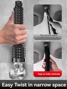 Sink Faucet Wrench Multifunction Adjustable Easy Install Tool For Repair Water Pipe Kitchen Bathroom Toilet Drain Unclog Professional DIY Home Improvement Plumbing Essential Heavy Duty Best Seller Universal Fit