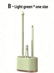 4-Piece Wall-Mounted Toilet Brush Set - No Blind Spot Bathroom Cleaning Tool With Detachable Holder, Light Luxury Bath Accessories For Modern Home (4-In-1 Hygienic Design) Bathroom Decor Summer