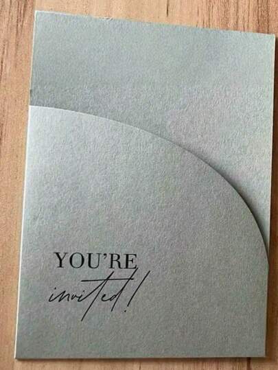 10 Pieces Pocket Wedding Invitation Cover, Engagement XV Birthday Baptism Simple Invitations Envelope,5*7inch Invitation,DIY Invitation Gifts Graduation Birthday Decorations Party Decorations Bachelorette