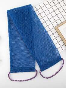 1pc African Nylon Exfoliating Bath Towel, Soft And Scrub, Nylon Bath Towel For Exfoliating And Bubble Foaming, Bathroom Accessories Home Bathroom Decor Summer - Multicolor - View 14