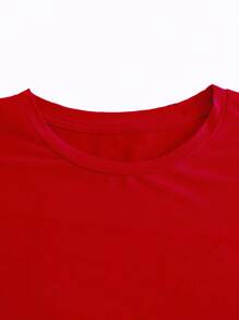 EMERY ROSE Áo thun cỡ lớn in hình Kindness Is Free - Đỏ - Xem 3