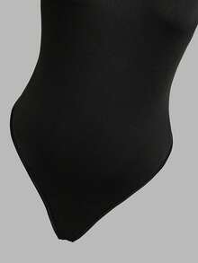 Franclia Combinaison décontractée à manches courtes avec col châle rayé pour femmes grandes tailles - Multicolore - Voir 3