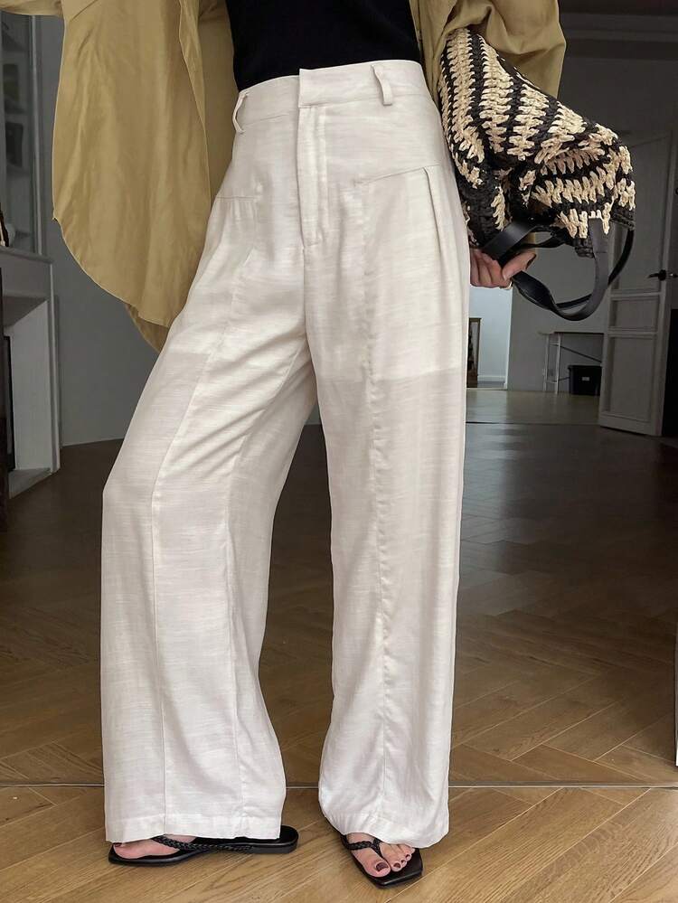Women's Casual Loose Wide Leg Floor Length Pants