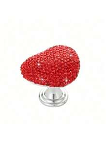 1 pieza Botón de inodoro con brillo para mujeres con uñas largas, decoración de baño de verano