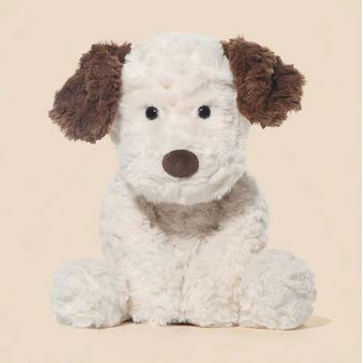 POKOJA LAND 1 件超柔软卡其色毛绒小狗伴侣，可爱的悲伤眼睛杰克狗填充动物可爱毛绒玩具，适合青少年和成人，舒适的家居装饰，可爱的卧室装饰，缓解压力的拥抱伙伴