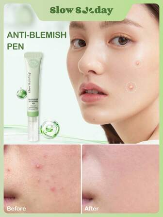 Slow Sunday Salicylic Acid Anti-Blemish Pen, Improve The Appearance Of Blemish, Water-Oil Balance, Gentle Exfoliation, Help Absorb Excess Oil, Help Brighten The Appearance Of Dark Spots