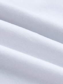 My Little Pony X SHEIN 青少年女孩字母和卡通图案圆领短袖T恤，夏季 - 白色 - 查看 5