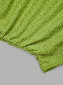 Sweetra 大码女式纯色简约不对称领口针织上衣，适合外出、度假、海滩、可爱上衣、机场旅行