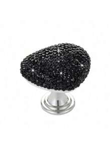 1 pieza Botón de inodoro con brillo para mujeres con uñas largas, decoración de baño de verano