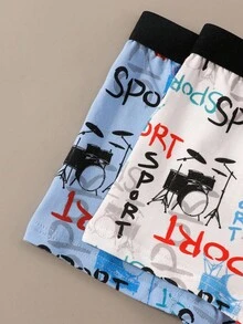 5pcs/Pack Boys Halloween Underwear, Colorful Cute Patterns, Comfortable Cotton Briefs - Multicolor - View 4