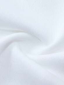 My Little Pony X SHEIN 青少年女孩休闲可爱马匹印花圆领运动衫 - 白色 - 查看 6