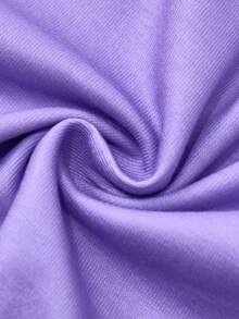 My Little Pony X SHEIN 青少年女孩休闲可爱马匹印花运动衫和裤子套装 - 彩色 - 查看 7