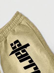 PAVTROS Pantaloncini in maglia con stampa minimalista e interessante di lettere e stelle, vita elastica con coulisse e tasche, pannello frontale con stampa a pois sbiaditi, stile urbano complessivo, casual minimalista, moda da strada, versatile per uso quotidiano. Regalo per le vacanze. Pantaloncini grafici da uomo, pantaloncini casual da uomo, pantaloncini grafici, stile emo, stile anni 2000