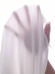 女童休闲长袖衬衫，优雅花卉刺绣领，适合外出，简约白色衬衫 - 白色 - 查看 7