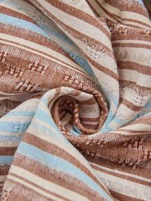 Boho Mama Kombinezon ciążowy, swobodny, w paski, z szerokimi nogawkami i blokami kolorów - Wielokolorowe - Zobacz 8